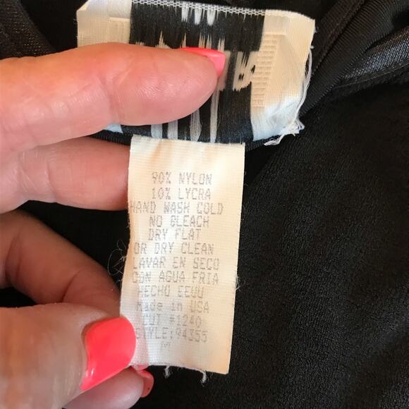 80s 90s Vintage TOWER sleeveless pleated fit & flare dress - Picture 9 of 11